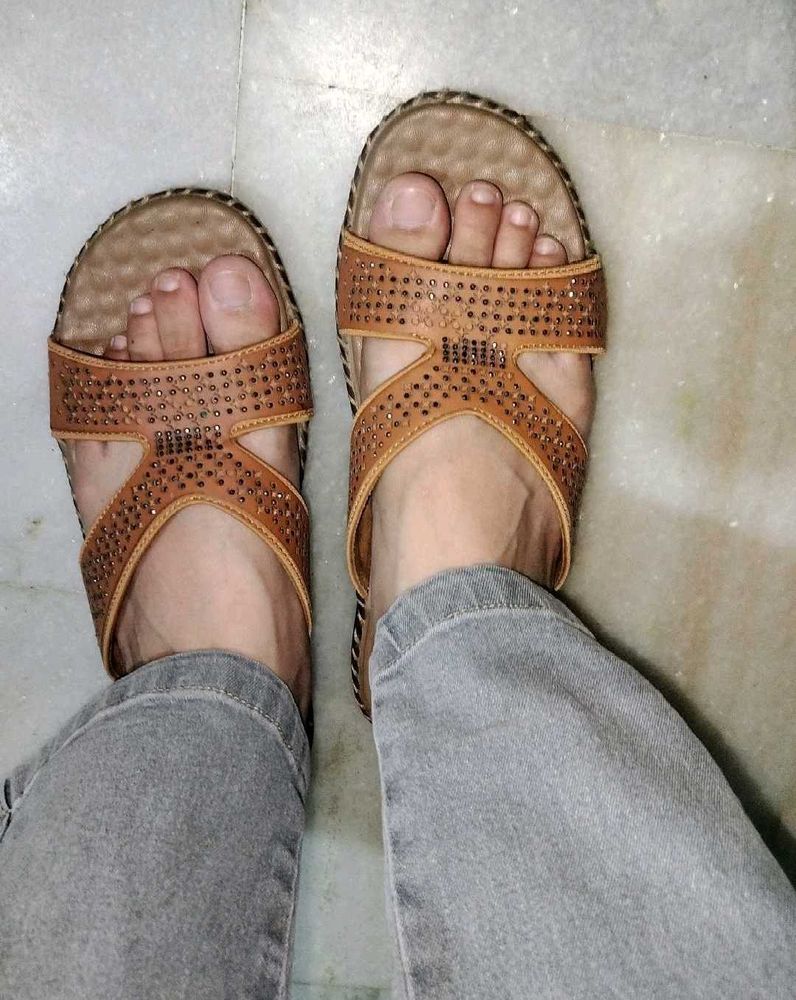 Brown Flats &amp; Sandals