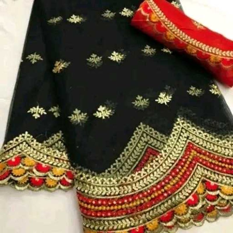 Elegant Black Saree