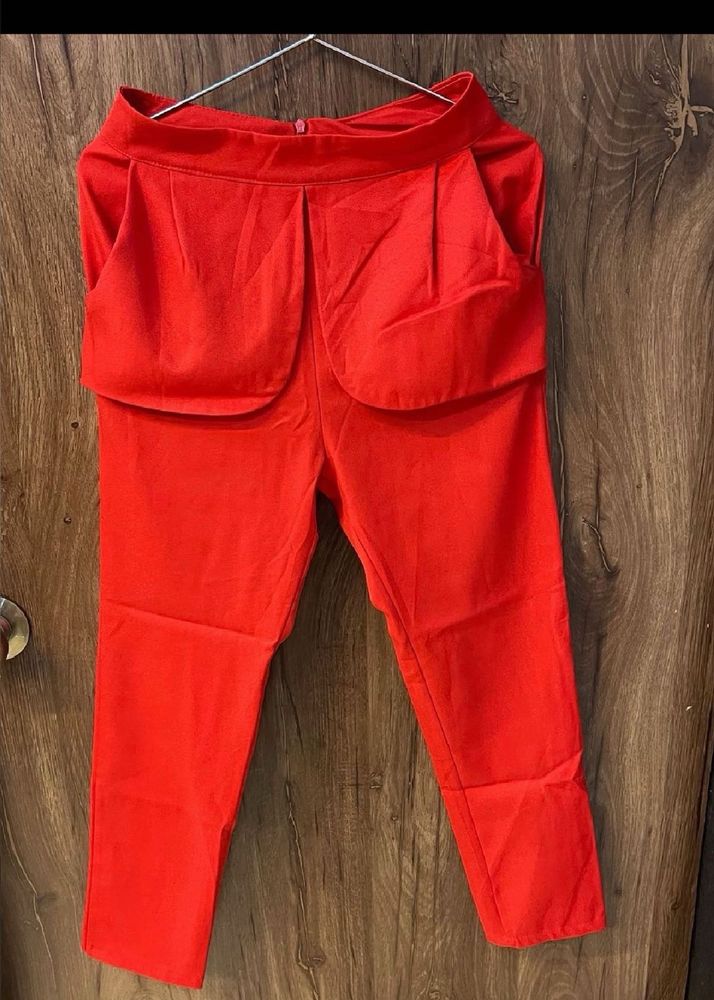 Red Stylish Pants