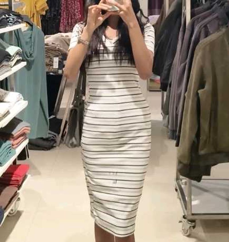 Striped Midi Dress