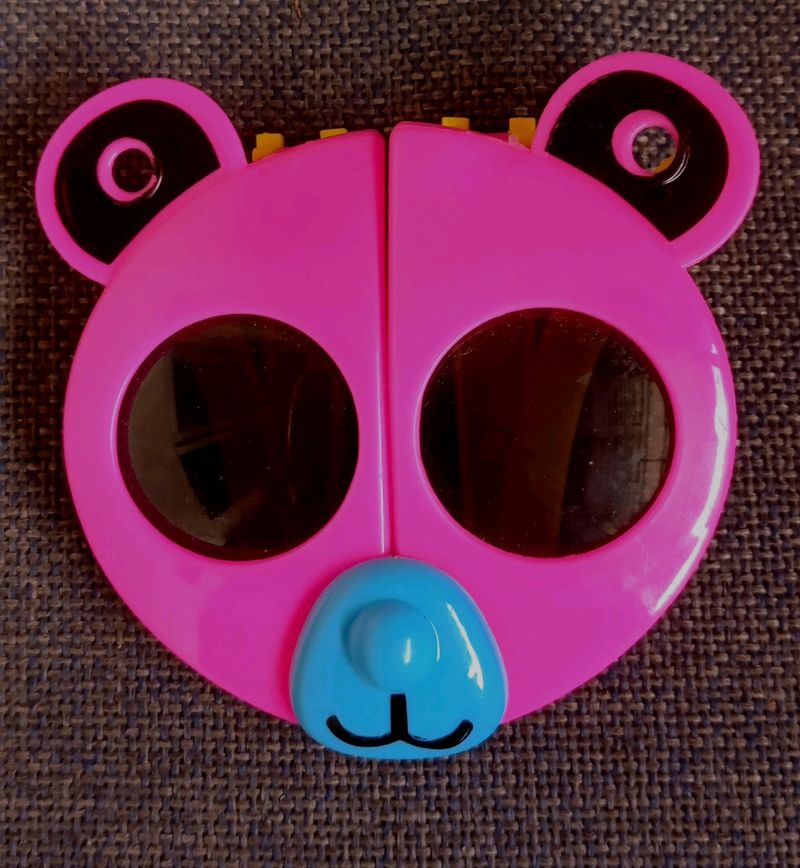 Cute Teddy Bear Pink Sunglasses (Foldable)