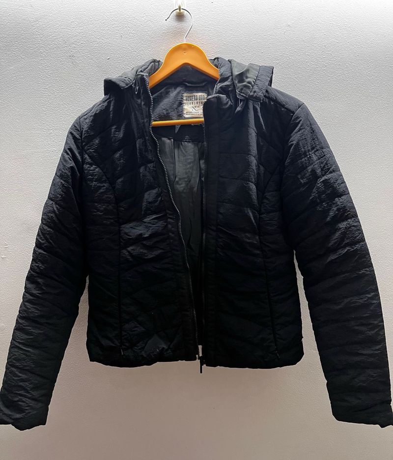 Black Puffer Padded Jacket