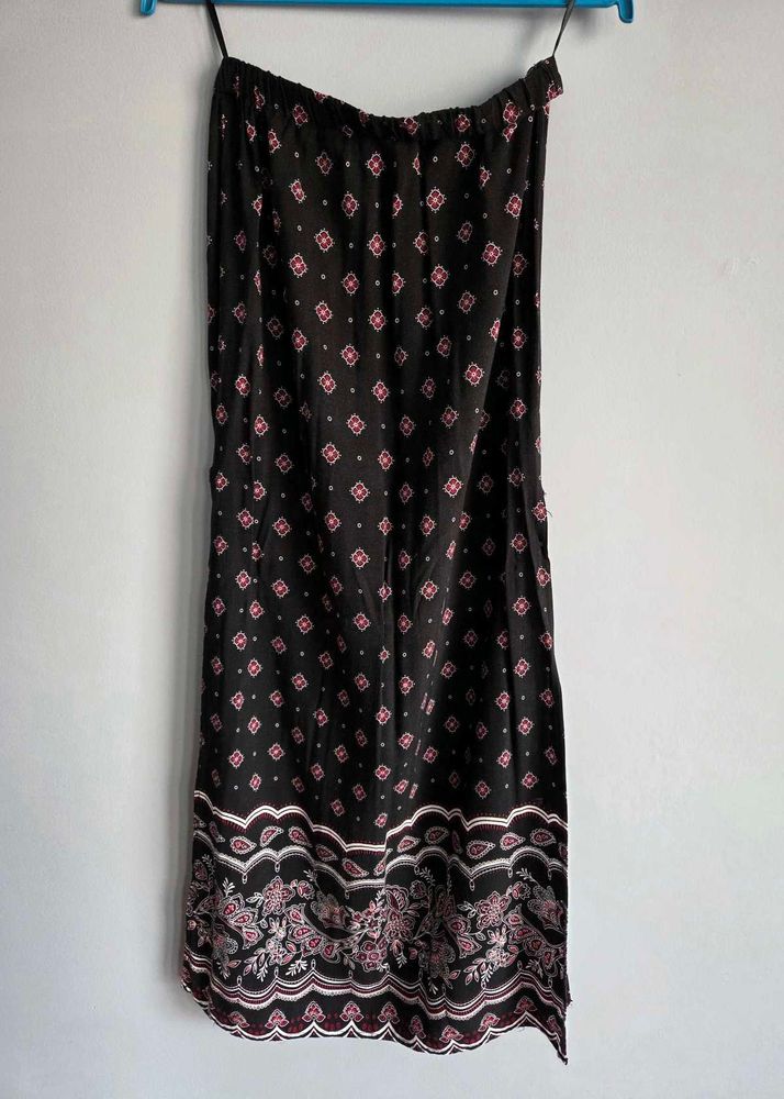 Patterned Skirt Black 24&#34;