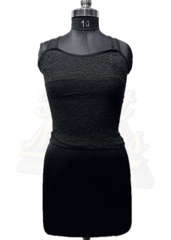 Lace Black Tank Top