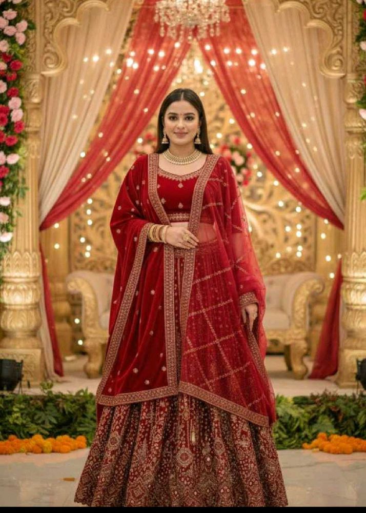 Pink Embroidered Lehenga Choli