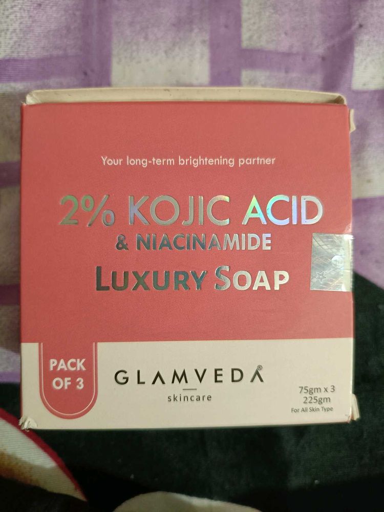 Pack Of 2 Glamveda Kojic Acid Soap