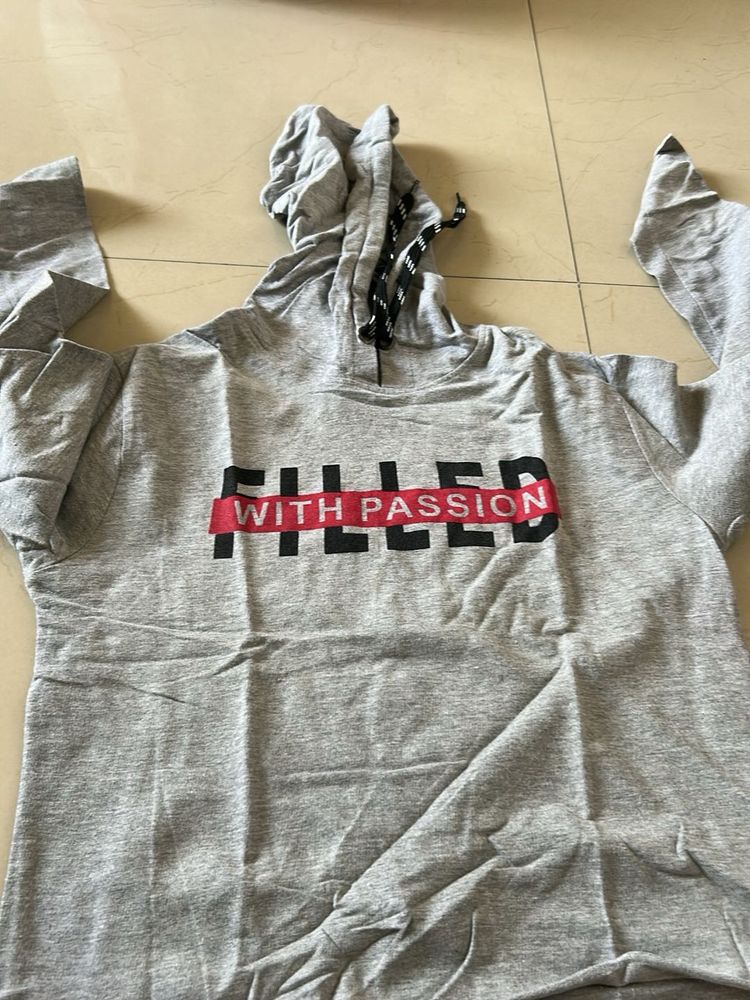 Gray &#34;Filled with Passion&#34; Hoodie