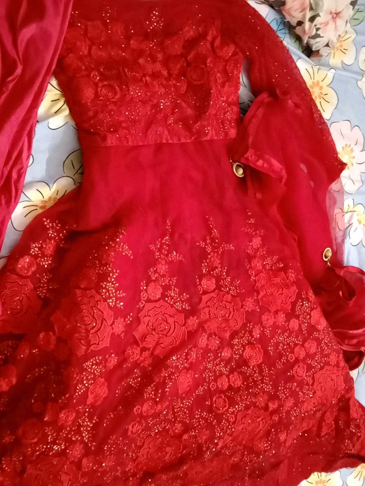 Beautiful Red Party Gown