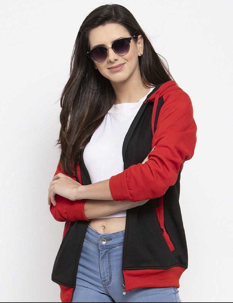 Stylish Two Tone Hoodie, L Size