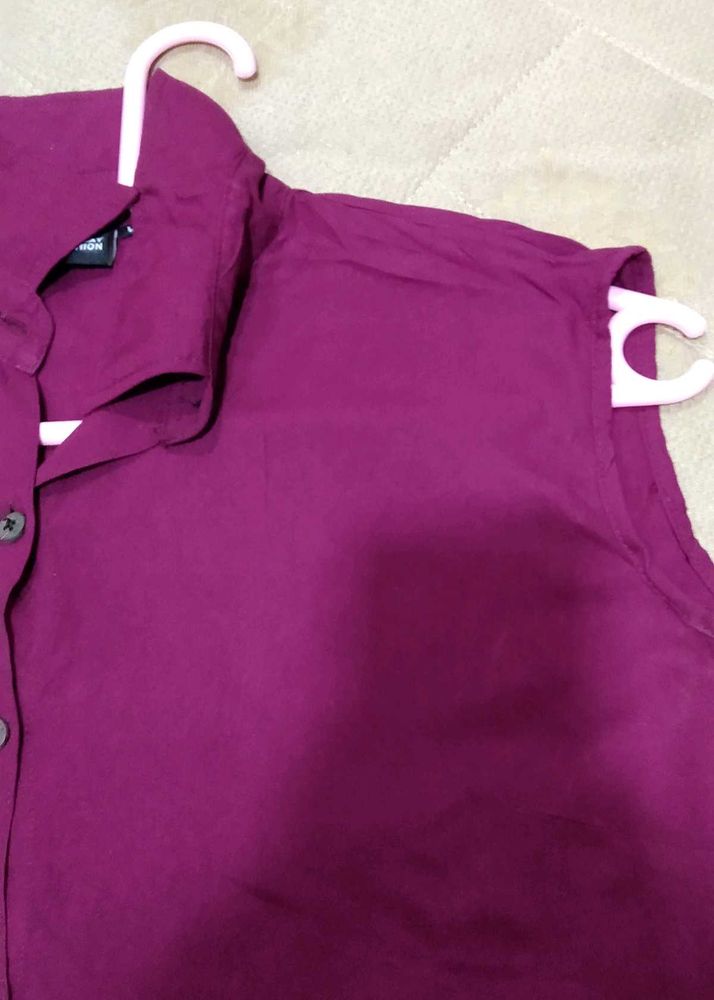 Purple Sleeveless Top