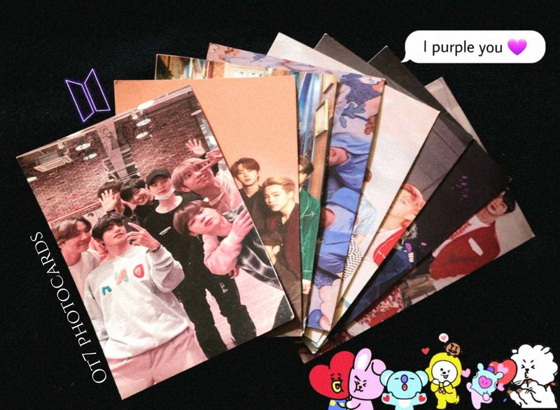 BTS Ot7 Photocards(8 Units)+Free Sticker Sheet