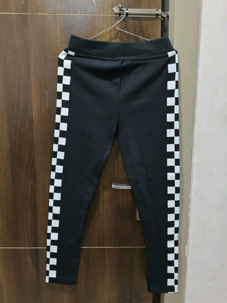 Checkered Stripe Track Pants