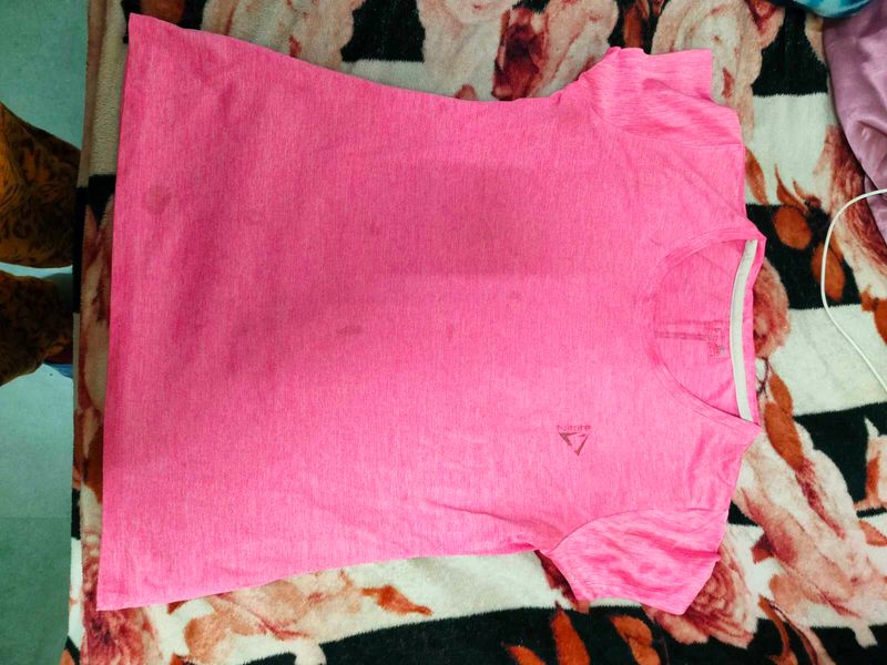 Pink Athletic T-Shirt