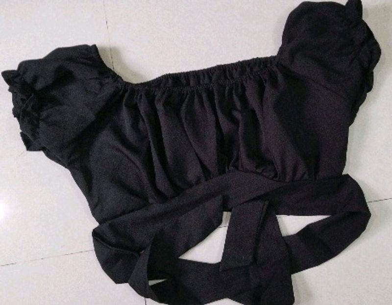 Black Crop Top