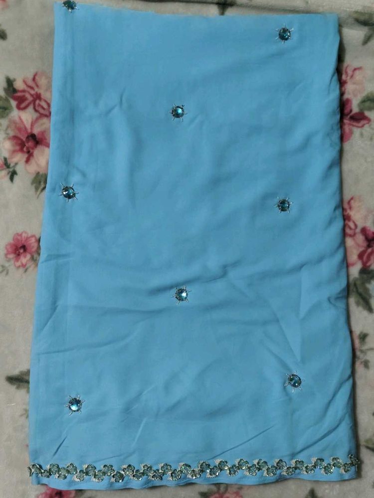 🔥 Sale 🔥 Elegant Blue saree