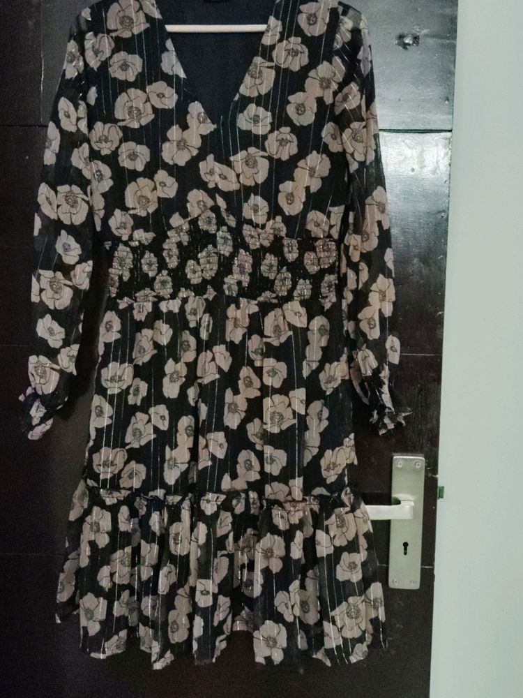Floral Print And Fit Flared Dress JDY BY ONLY