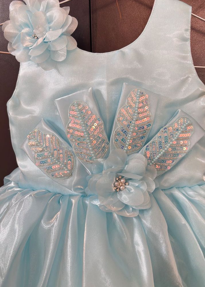 Cute Light Blue Party Dress