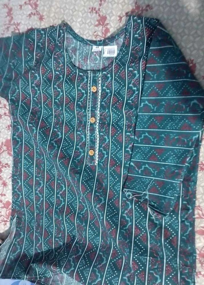 A Very Beautiful Cotton Short Kurti...