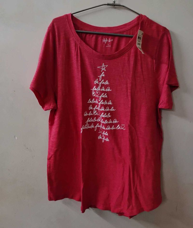 STYLE &amp; CO.&#39;S BRAND NEW CASUAL  LIGHT PINK T-SHIRT