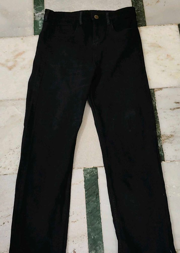 Black Straight Leg Jeans