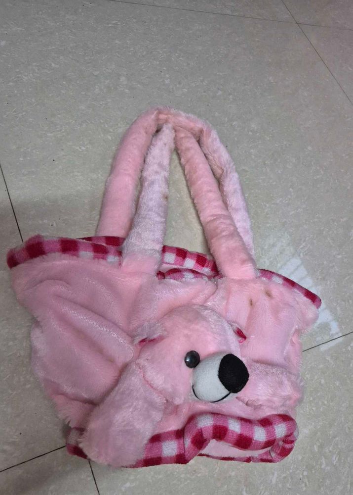 Cute Pink Bear Handbag