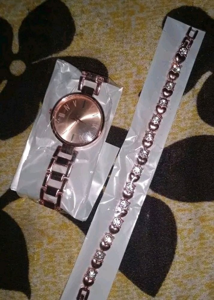 Watch And Bracelet Combo