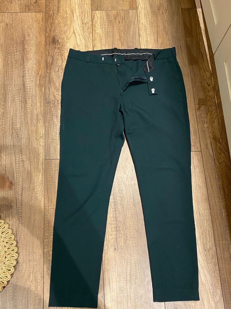 Dark Green Formal Pants