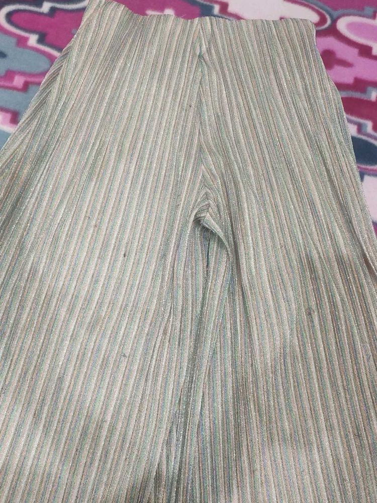 Striped Wide-Leg Pants