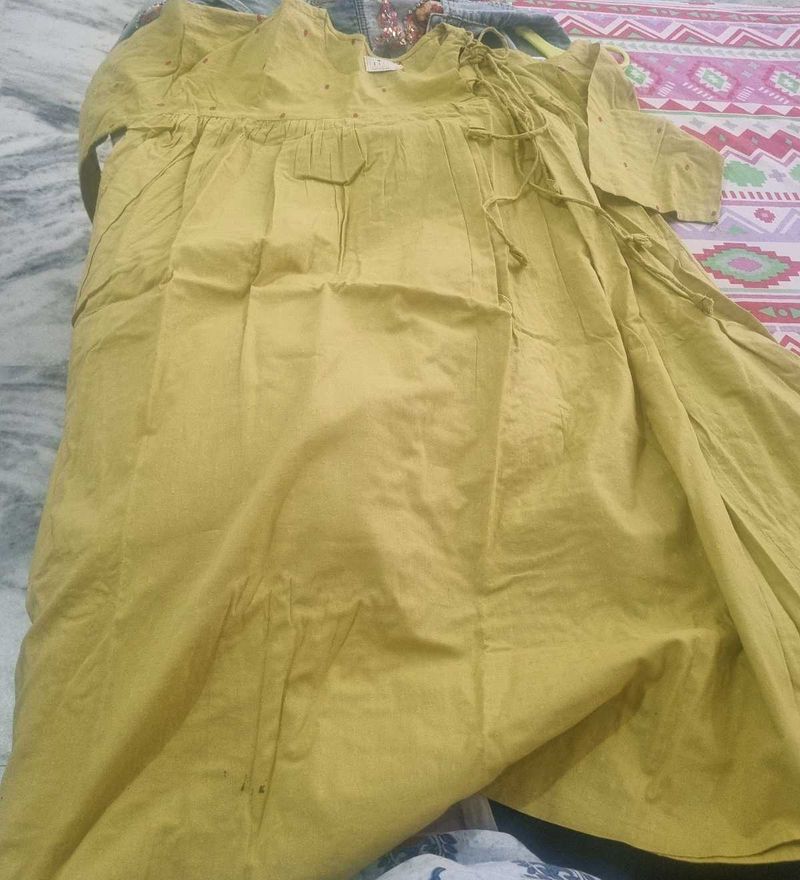 Gorgeous A line Kurta With Big Ghera
