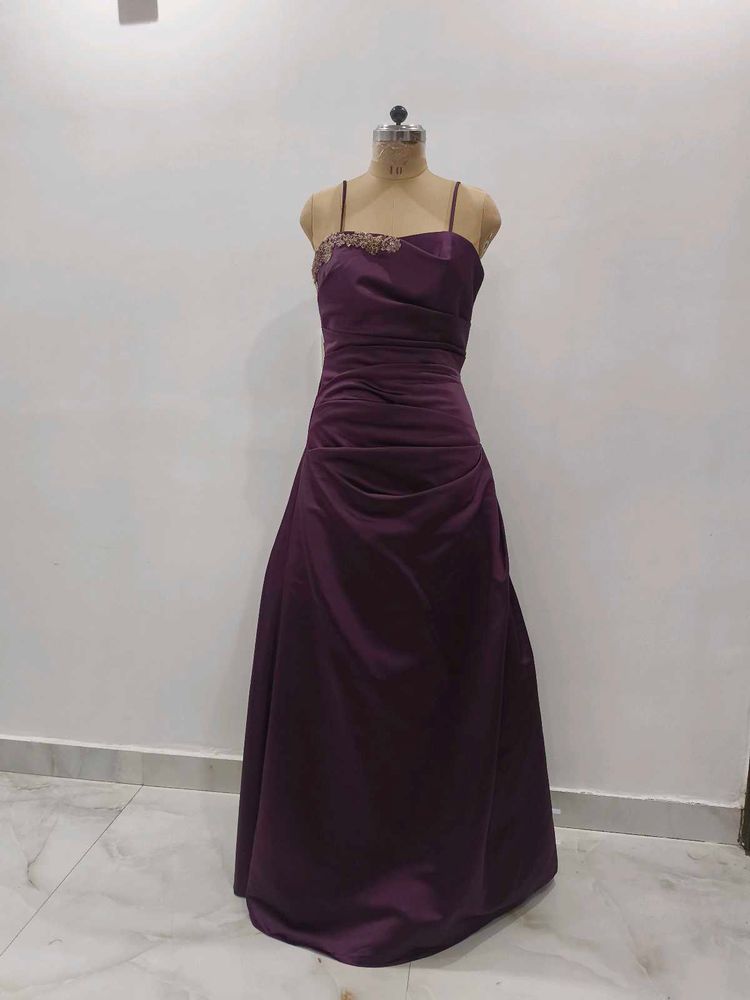 Elegant Purple Evening Gown
