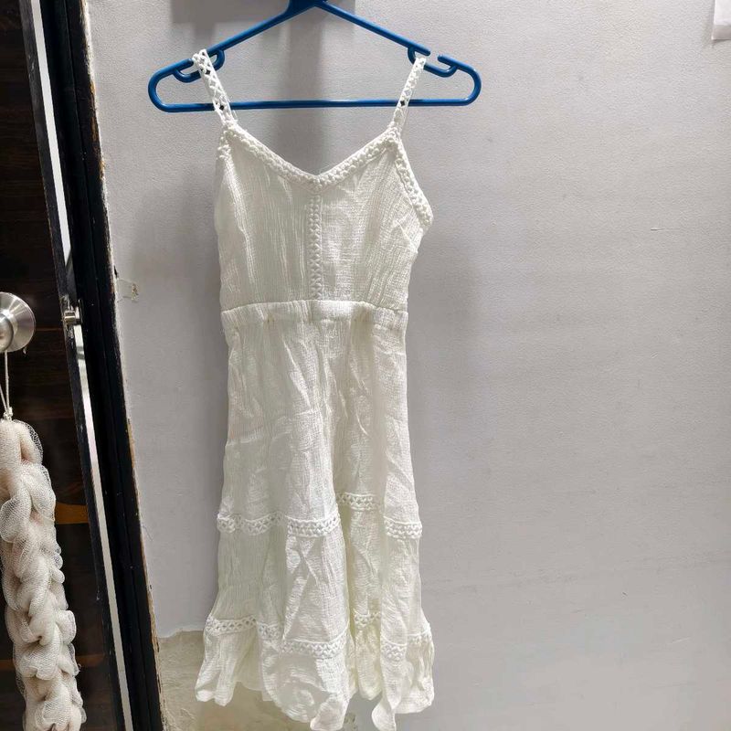 White Hot Dress Party Wear   Casual Wea