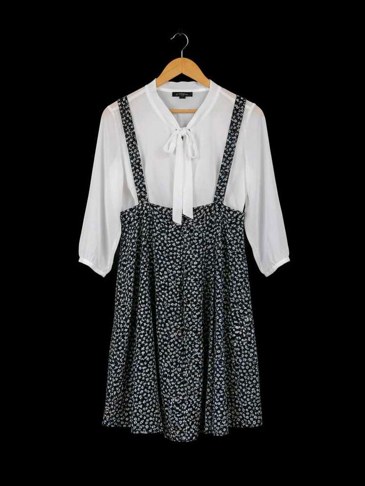 B&amp;W Pinafore dress