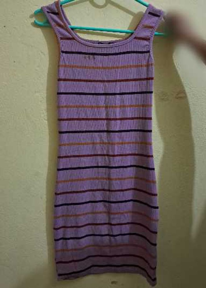 Striped Bodycon Mini Dress
