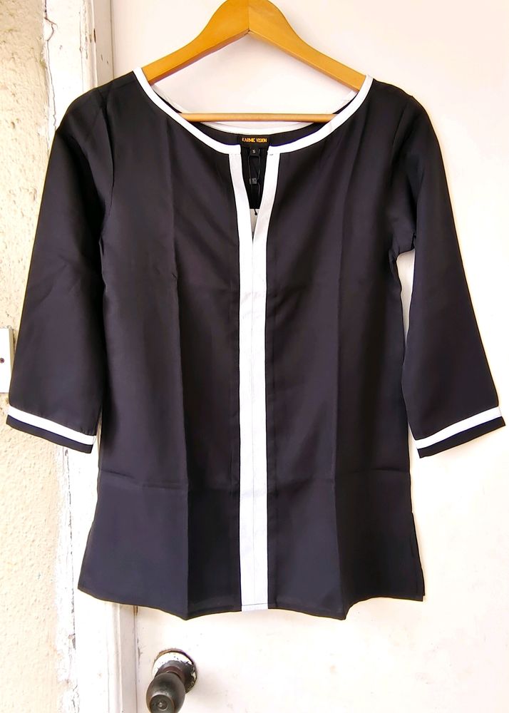 Stylish Black Formal Top