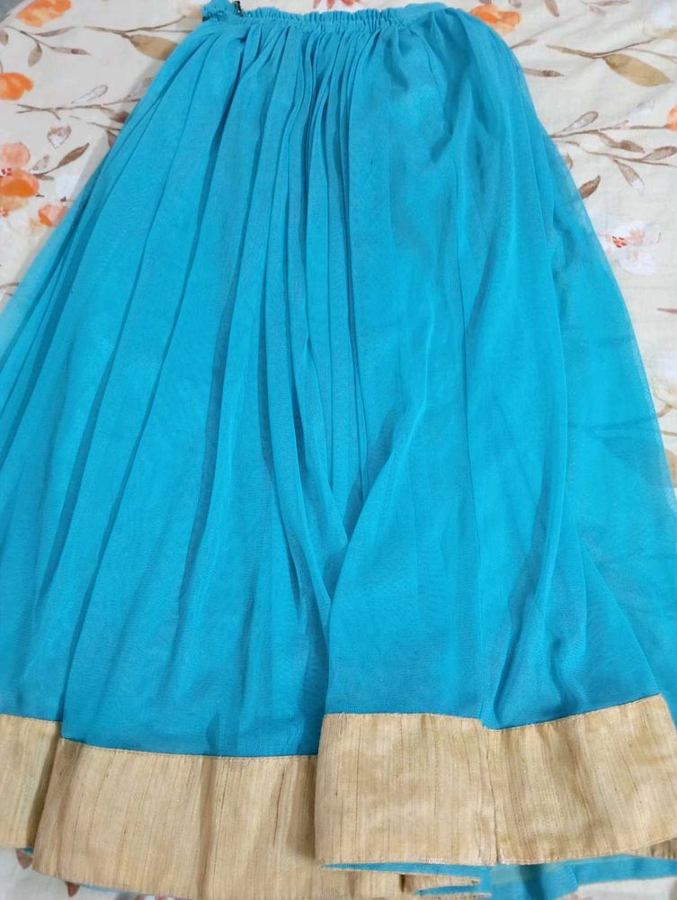 Blue Ethnic Skirt