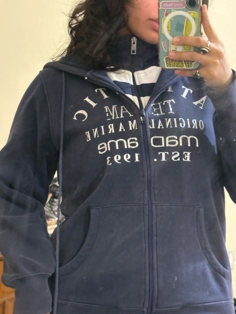 Vintage Zip-Up Hoodie