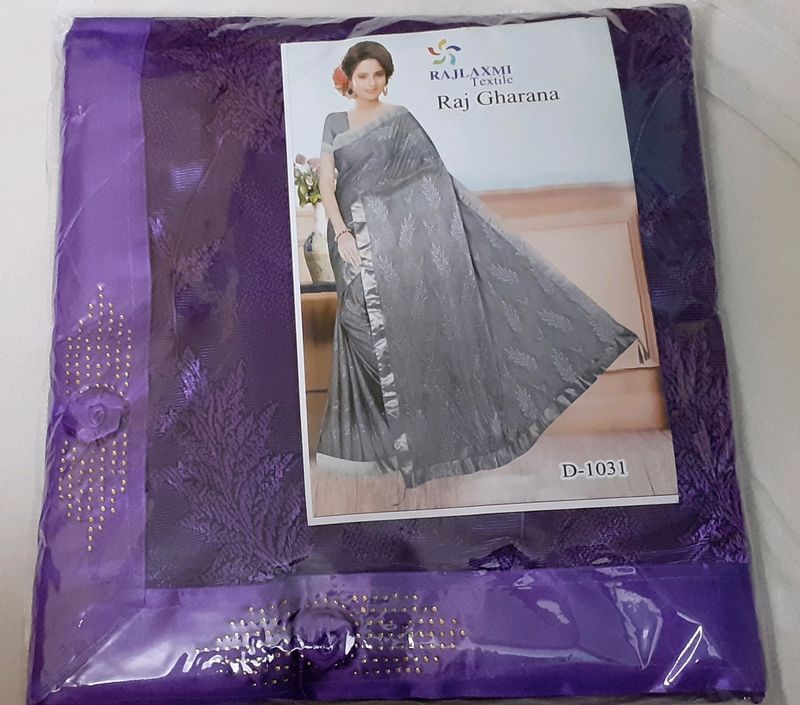 Beautiful 5M Lycra Net Saree