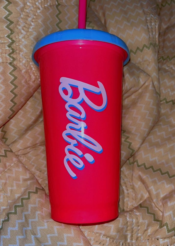 Barbie Cup with Straw