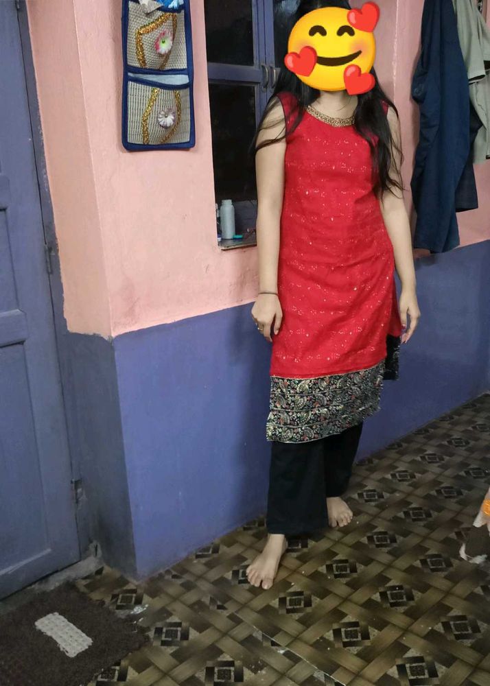 Designer ..Long Straight Fit Kurta