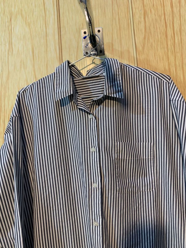 Striped Button-Down Shirt
