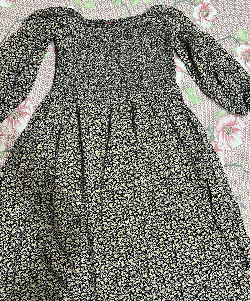 Floral Smocked Dress