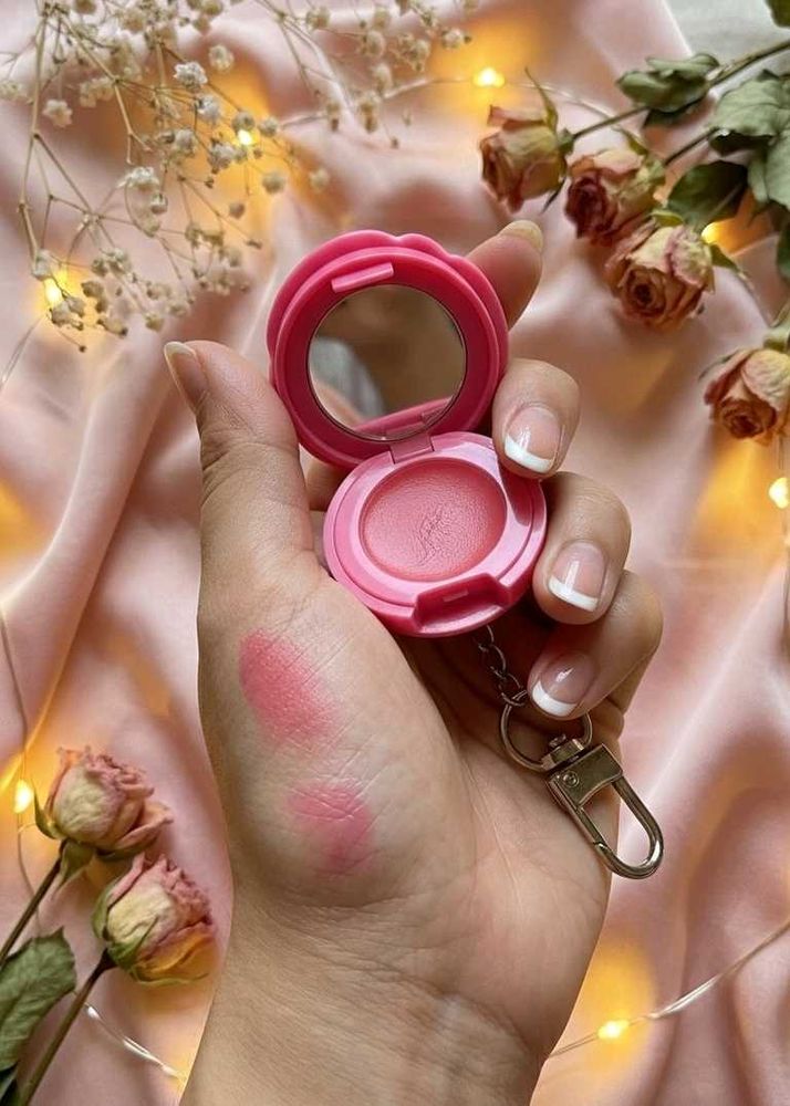 Lip and Cheek Blush Keychain Mini