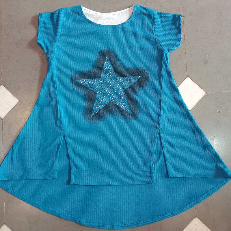 Cute Blue Star Top