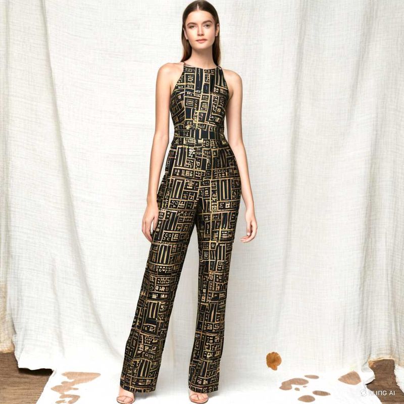 Printed Halter Jumpsuit
