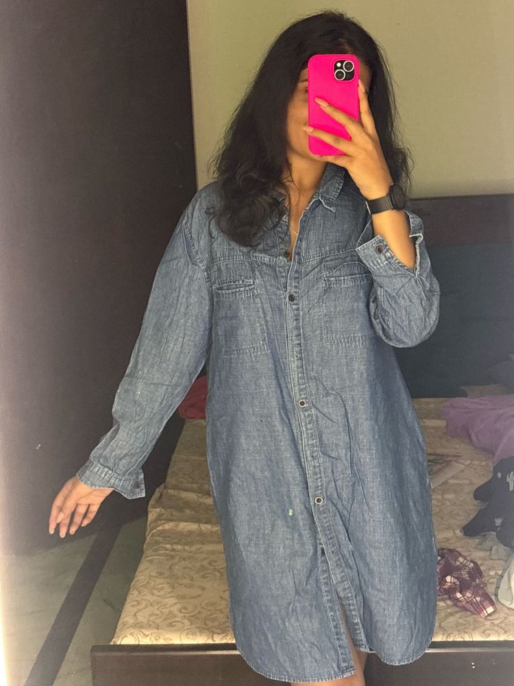 Denim Shirt Dress