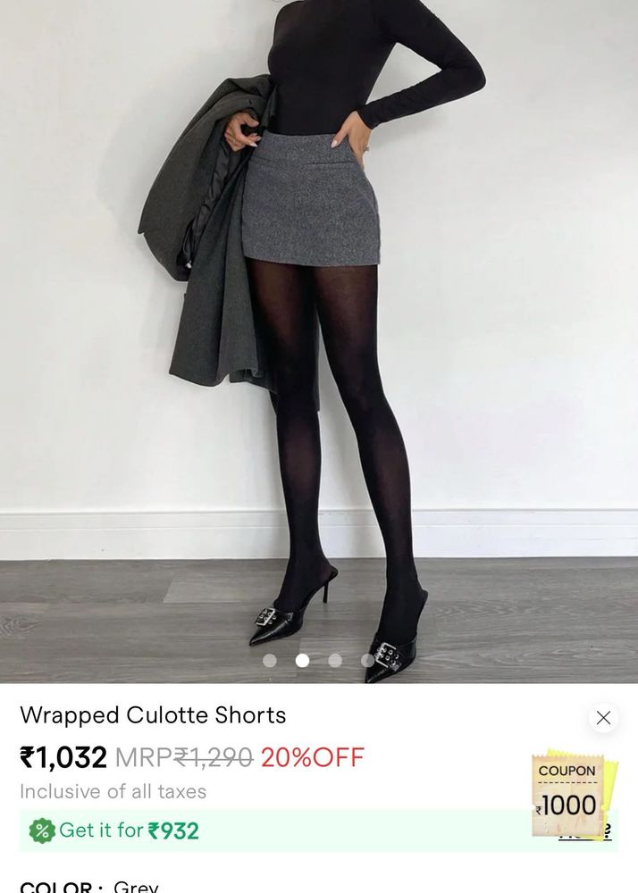 Savana Wrapped Culotte Skort