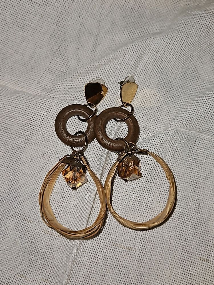 Vintage Retro Fashion Long Hoop Earrings