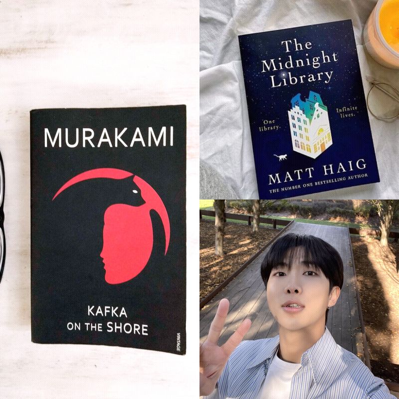 BTS RM recommended KAFKA ON THE SHORE + MIDNIGHT LIBRARY