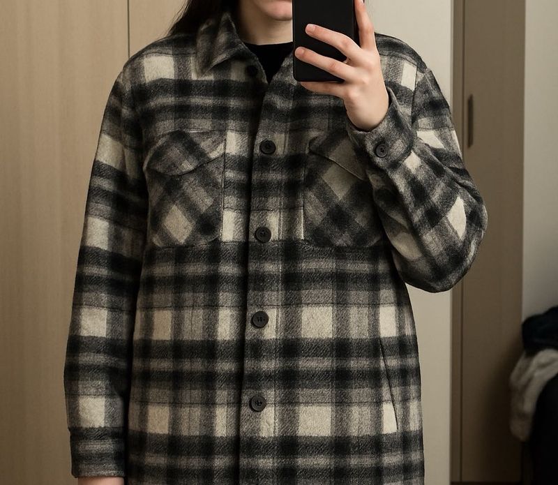 Zara Flannel Shirt Jacket