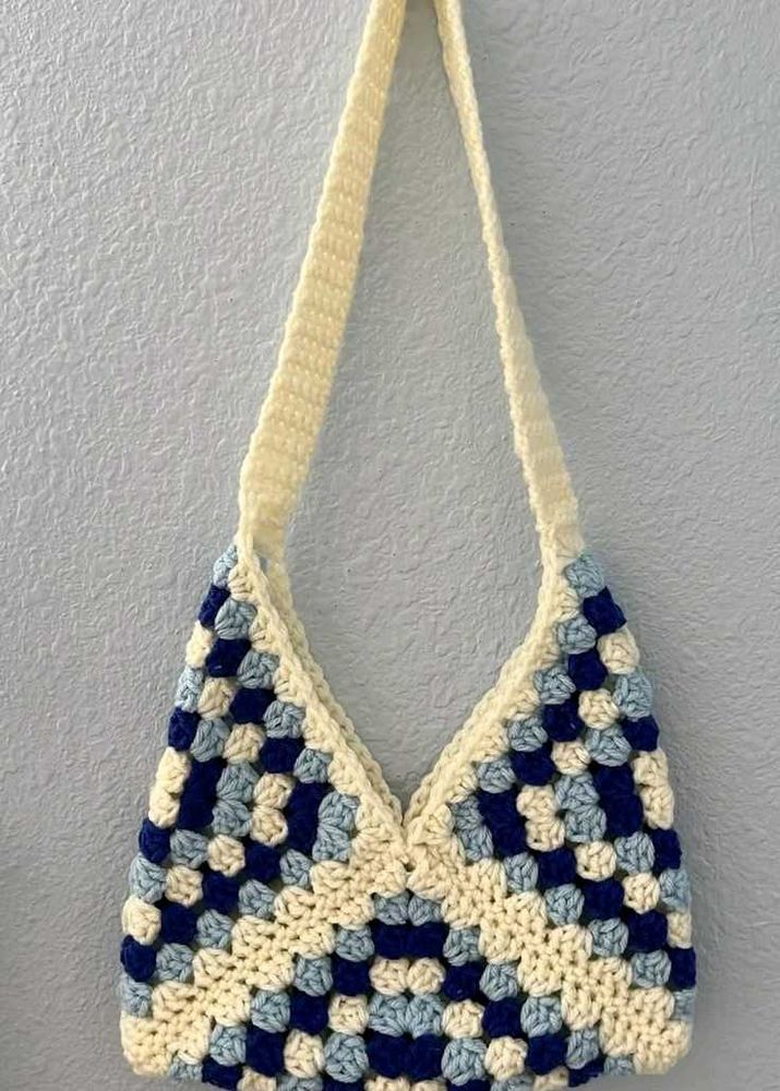 Crochet Sling Tote Bag